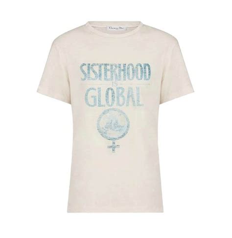 dior sisterhood global t shirt|Dior Explain Feminist Inspiration Behind 'Sisterhood Is Global' T .